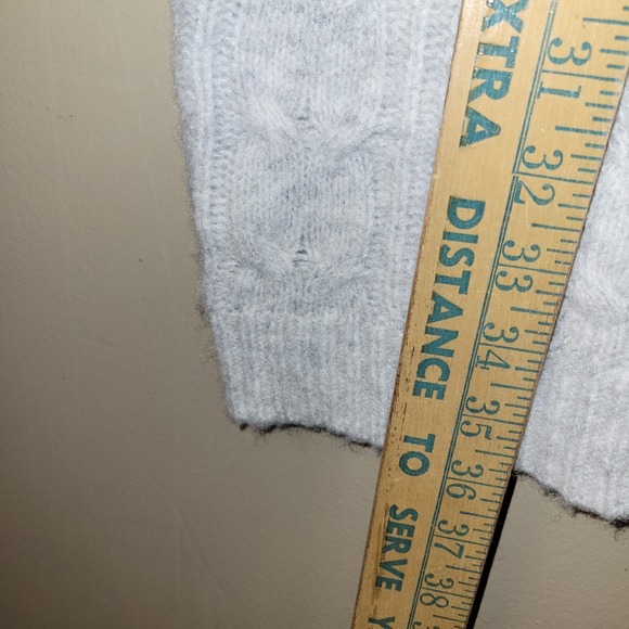 Universal Thread Cable Knit Sweater Dress Light Blue Women's Medium Long Sleeve - Picture 6 of 9